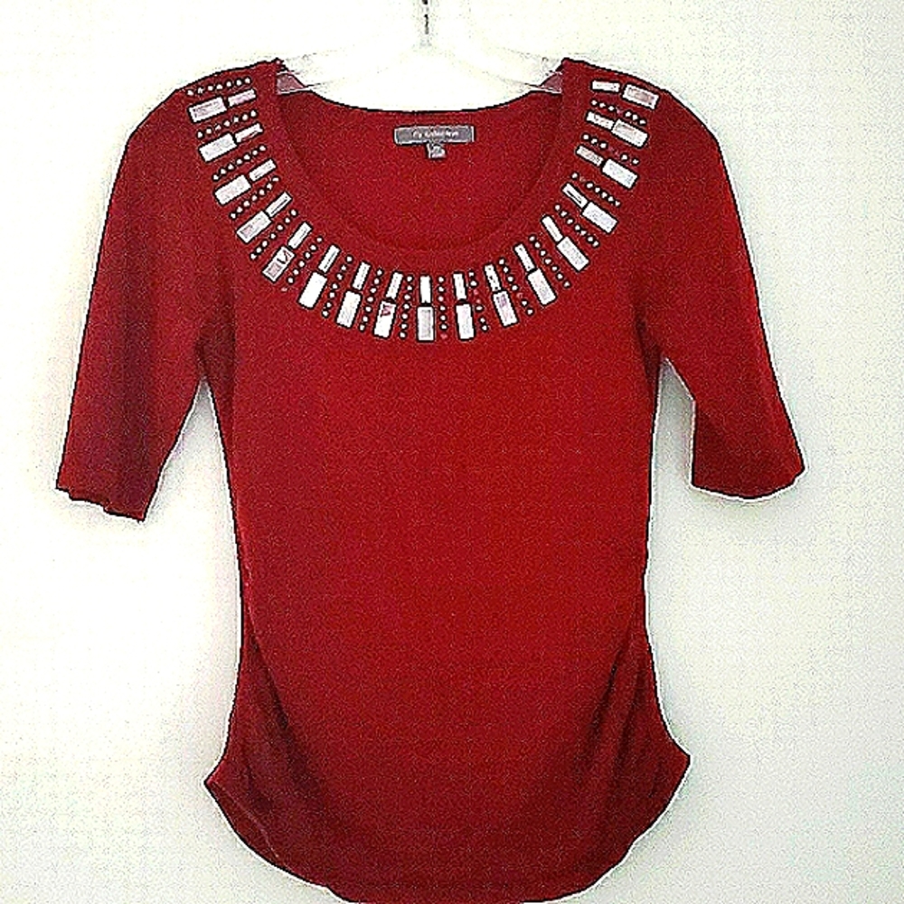 NY collection sweater blouse XS